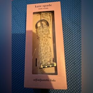 Kate Spade Clear/Beige Floral Watch Band